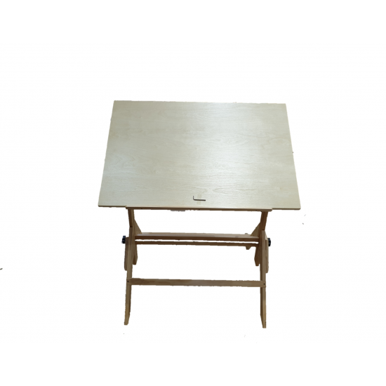 طاولة رسم خشب زان صلب سهلة التحكم متعددة الاستخدام.